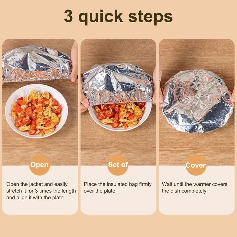 Cubiertas de Alimentos de Aluminio Aisladas