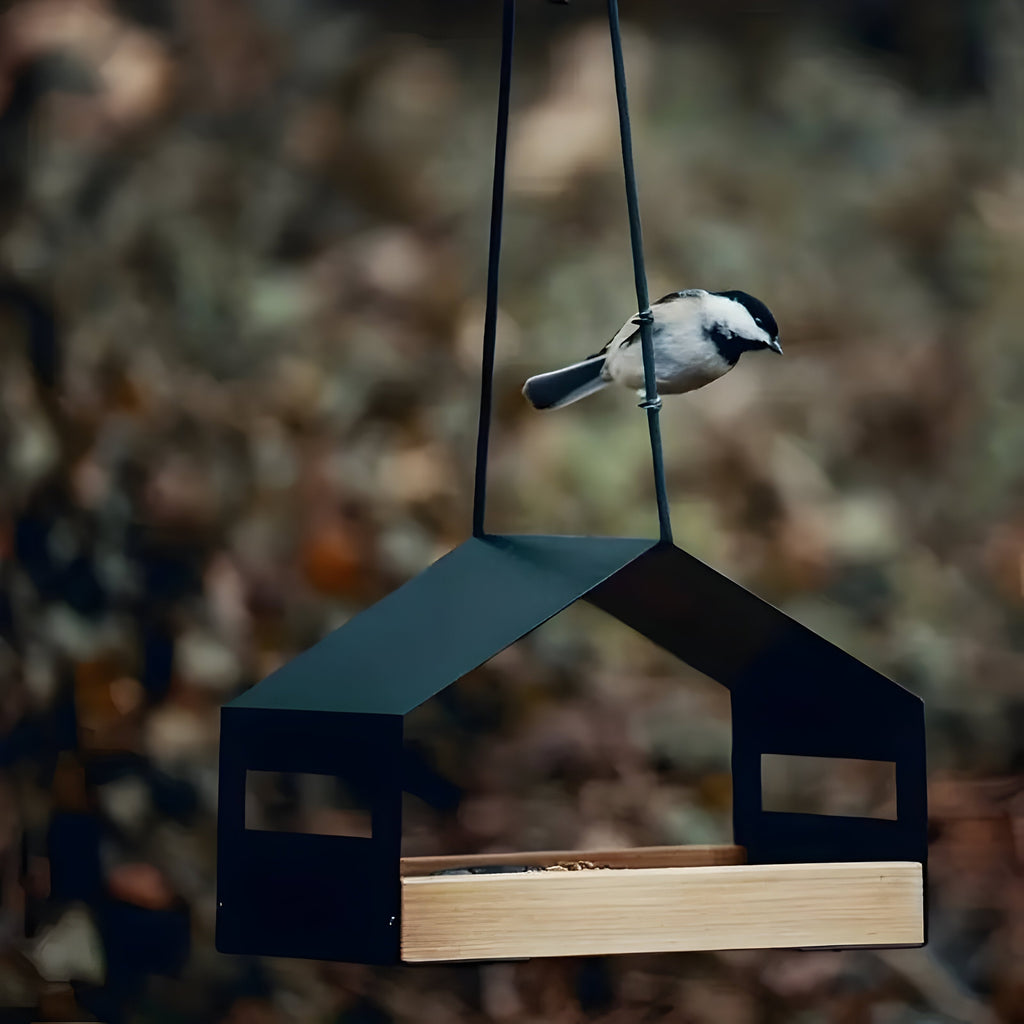 TweetWood – Casa de pájaros colgante con diseño natural para una vida de jardín vibrante