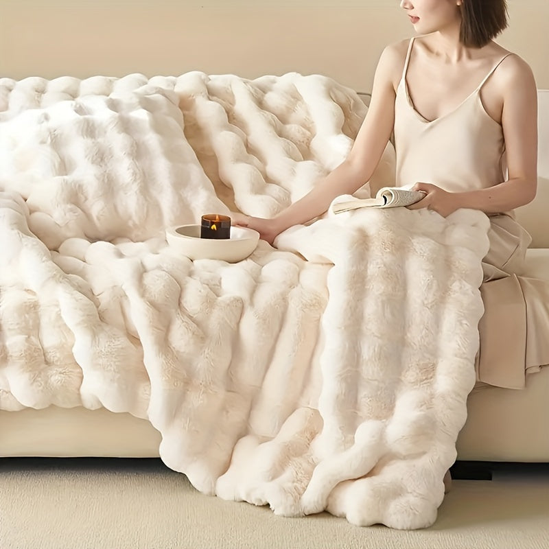 Manta de Forro Polar | Hipoalergénica y resistente a desgarros - Cálida y suave para sofá, cama u oficina