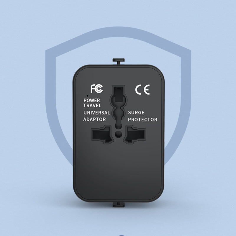 Adaptador de viaje universal con puertos USB duales | Brehn