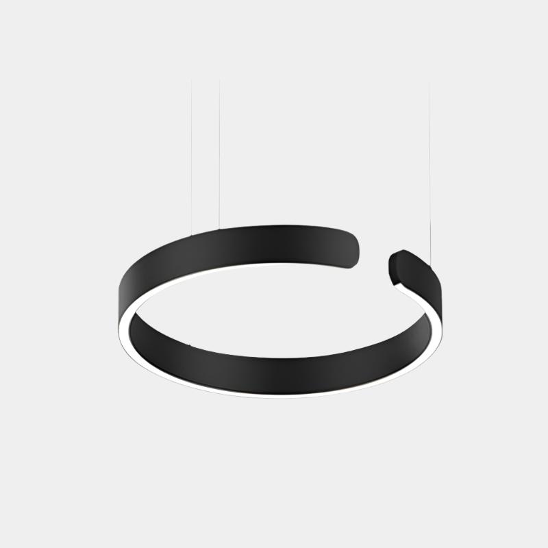 Moderna lámpara colgante LED en forma de anillo con montaje en el techo