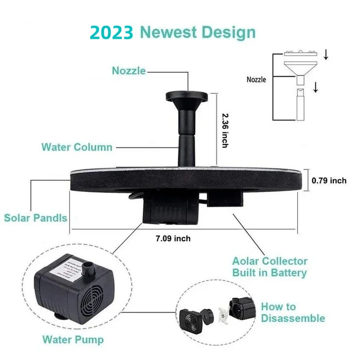 SolarFlow — Bomba de Fuente de Jardín | 50% DESCUENTO