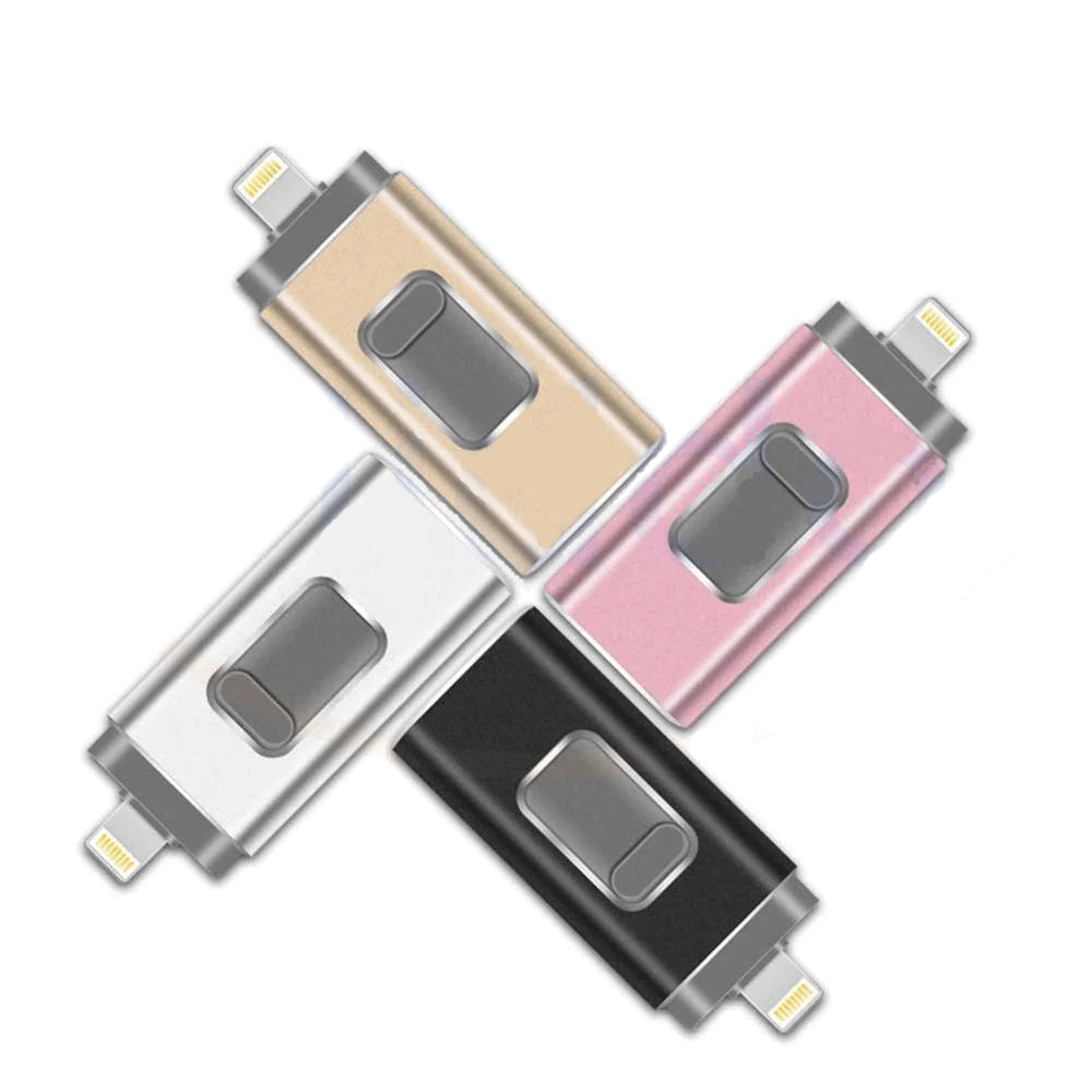 4 en 1 Flashdrive | ¡Olvídate de un teléfono lleno!