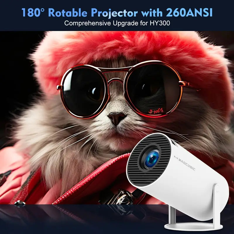 Proyector Mini 4K Magcubic HY300 - Android 11, Doble WiFi 6