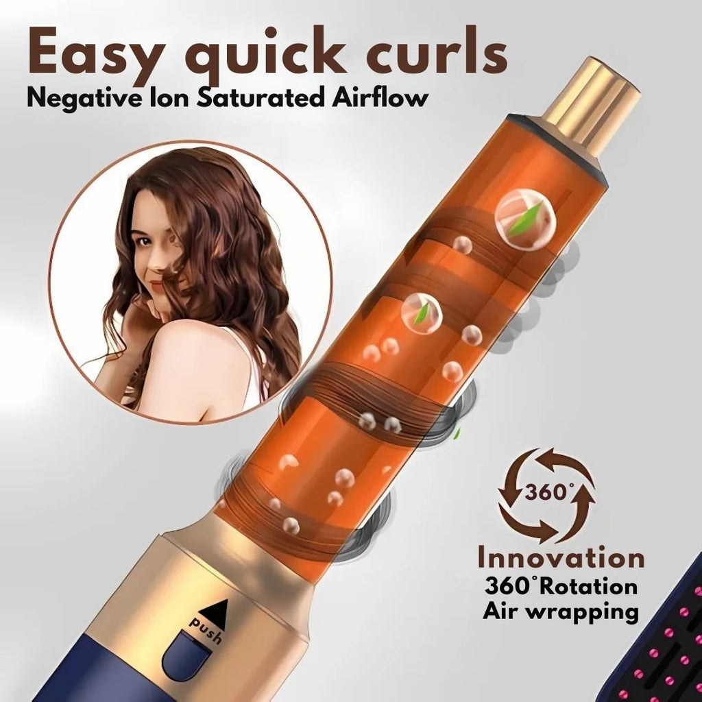 Estilizador de Cabello 5 en 1 con Tecnología de Aire para un Estilo Fácil