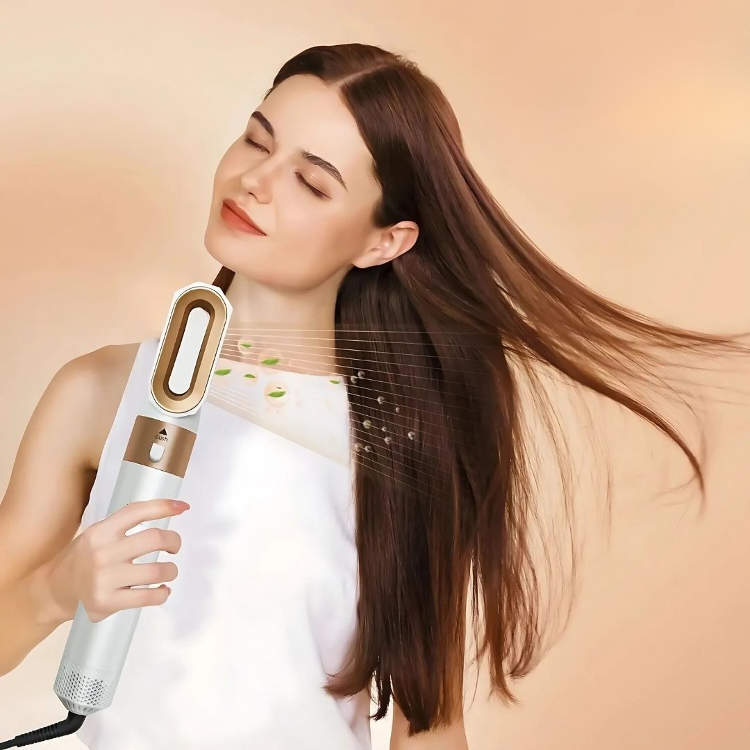 Estilizador de Cabello 5 en 1 con Tecnología de Aire para un Estilo Fácil