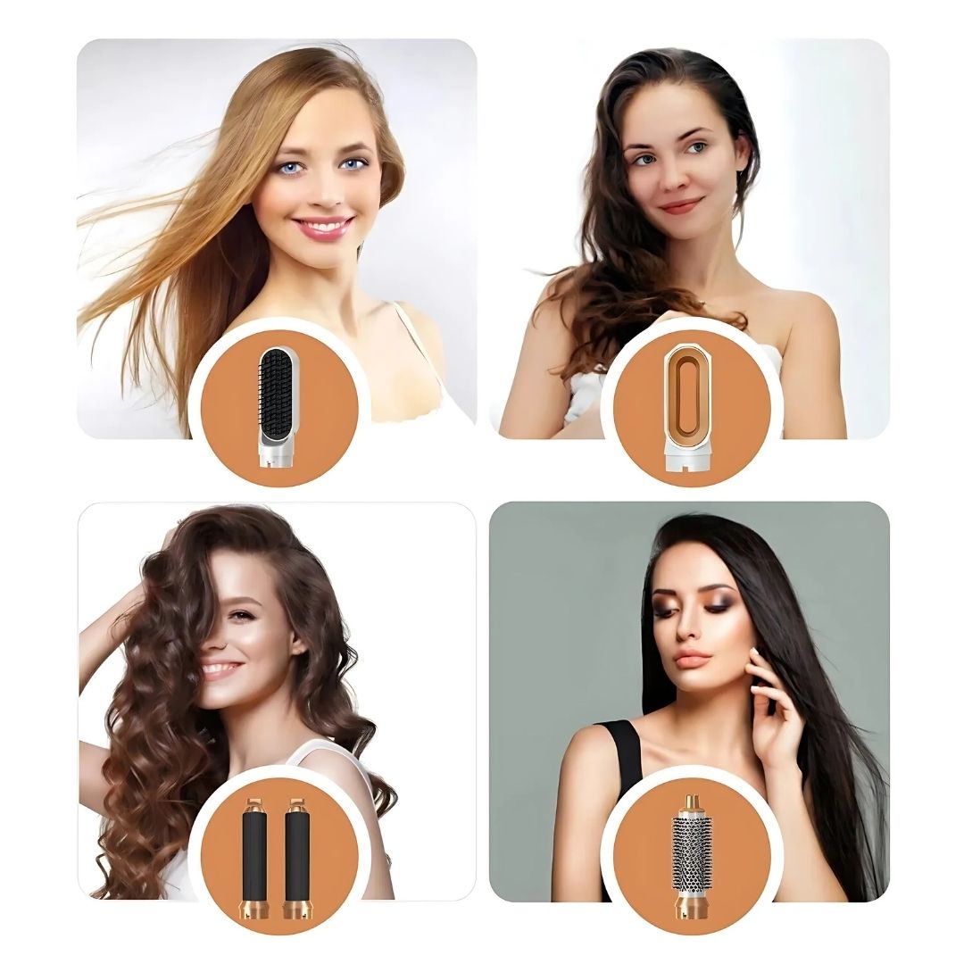 Estilizador de Cabello 5 en 1 con Tecnología de Aire para un Estilo Fácil