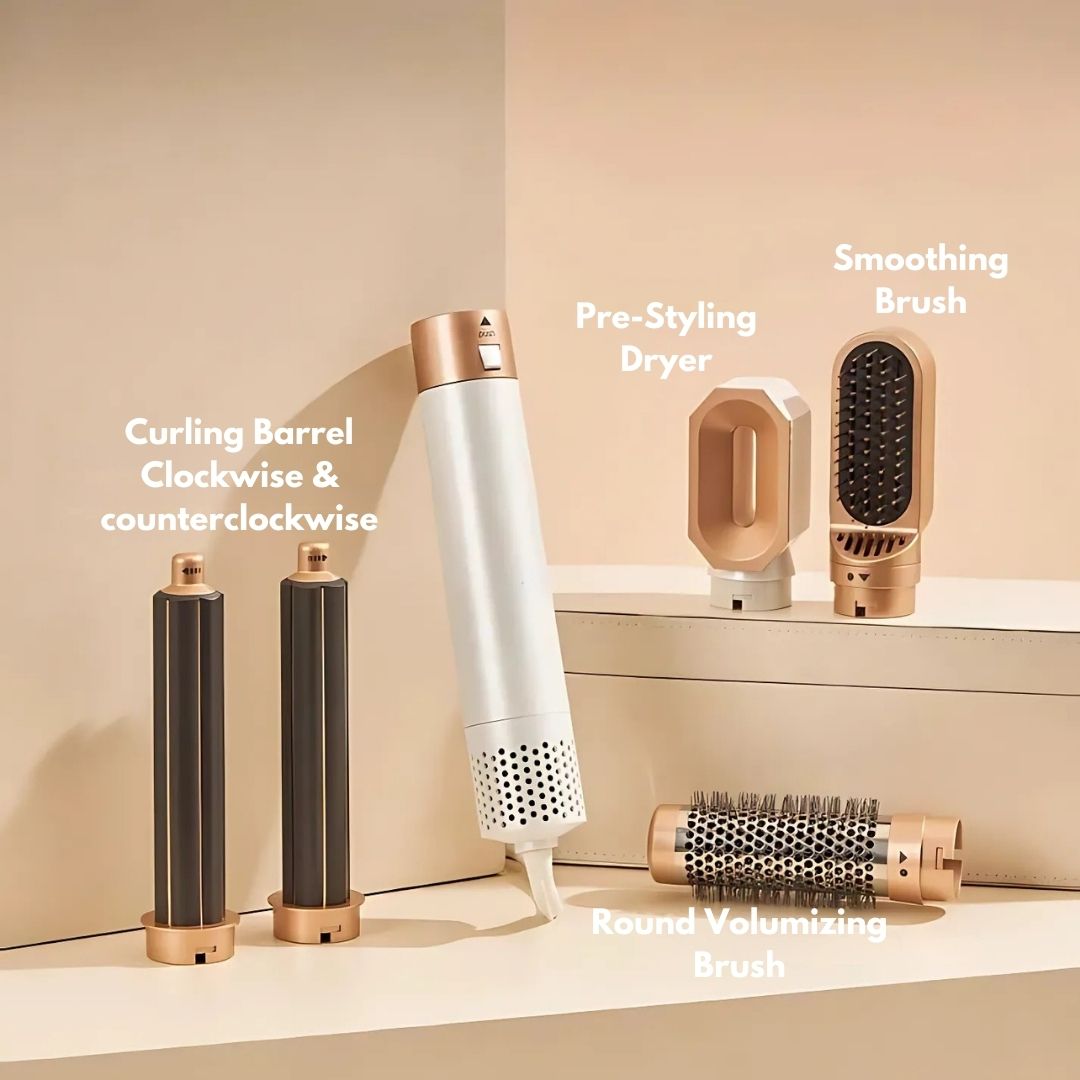 Estilizador de Cabello 5 en 1 con Tecnología de Aire para un Estilo Fácil