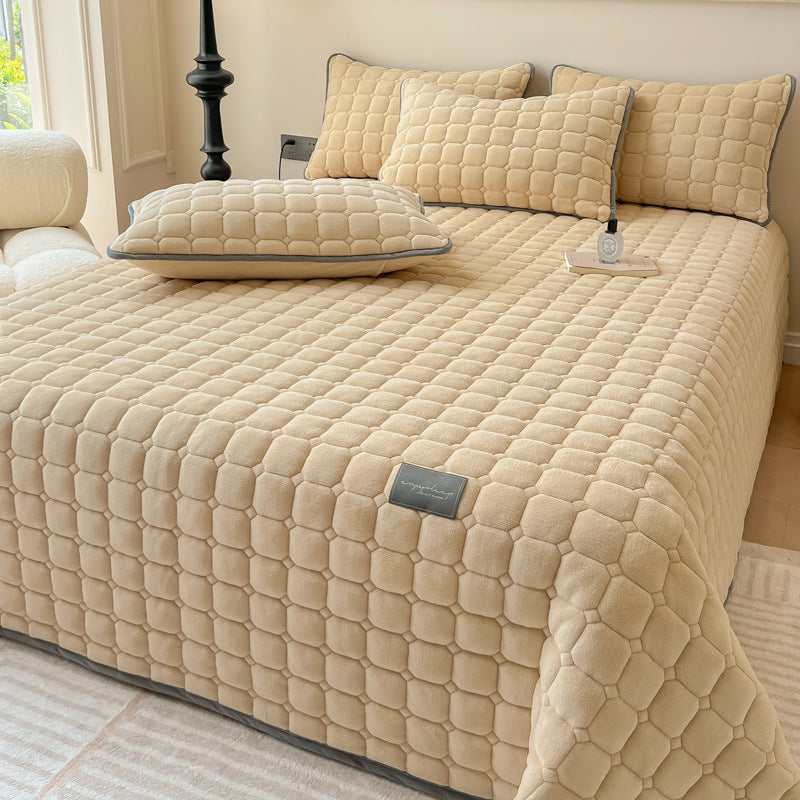 ComfiSquare - Colcha Suave de Estilo Moderno con Textura Cuadrada