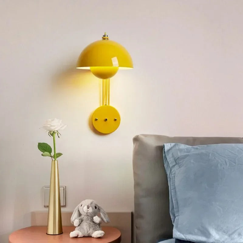 MushroomGlow - Lámpara de pared estilosa para una decoración encantadora