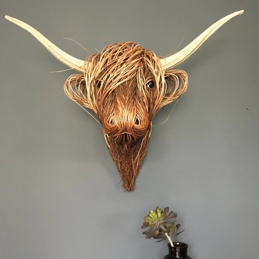 Escultura de Pared de Vaca – Bowie