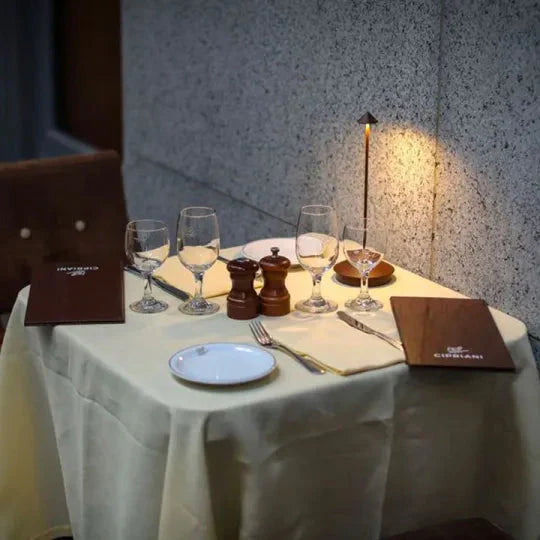 Lámpara de mesa LED minimalista - Iluminación inalámbrica a prueba de agua y regulable