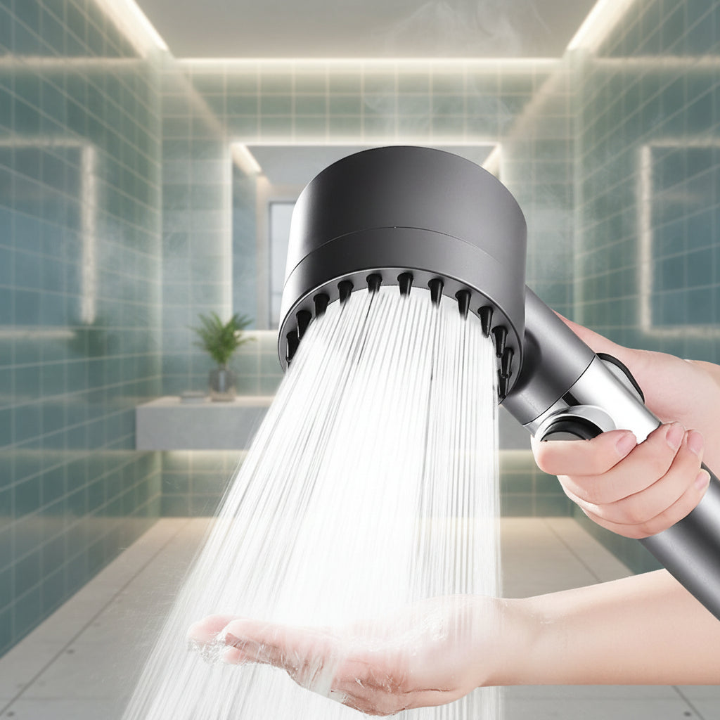 TURBOHEAD – Cabezal de ducha de alta presión con sistema de filtrado para agua limpia