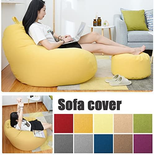 Saco de Frijoles de Lino de Lujo – Asiento Ergonómico y Elegante