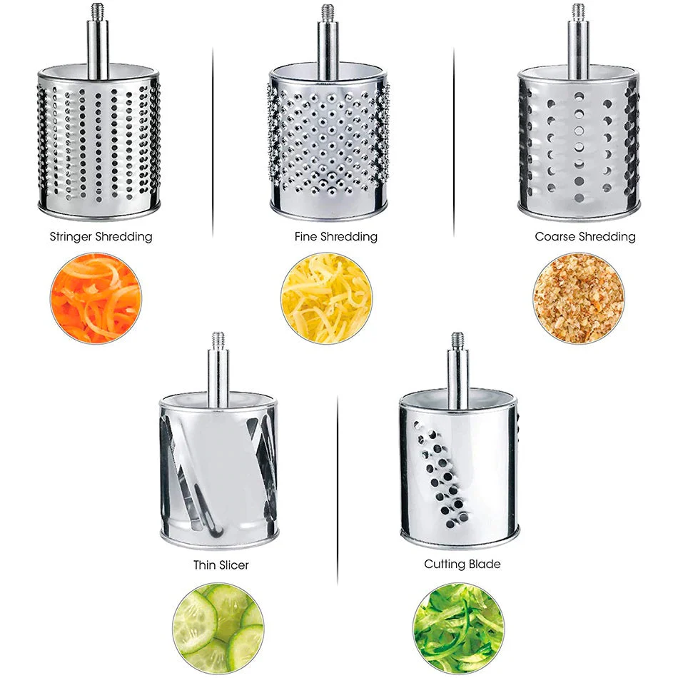 Rallador y Cortador de Alimentos de Cocina Multifuncional