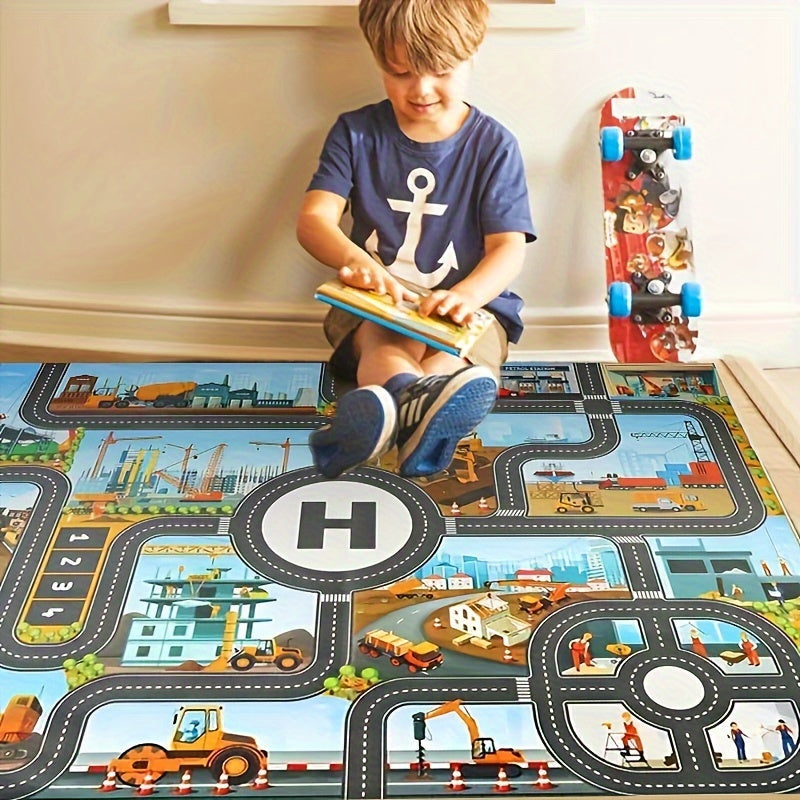 Alfombra de Juego de Construcción y Aventura – Para Pequeños Exploradores y Jugadores Creativos