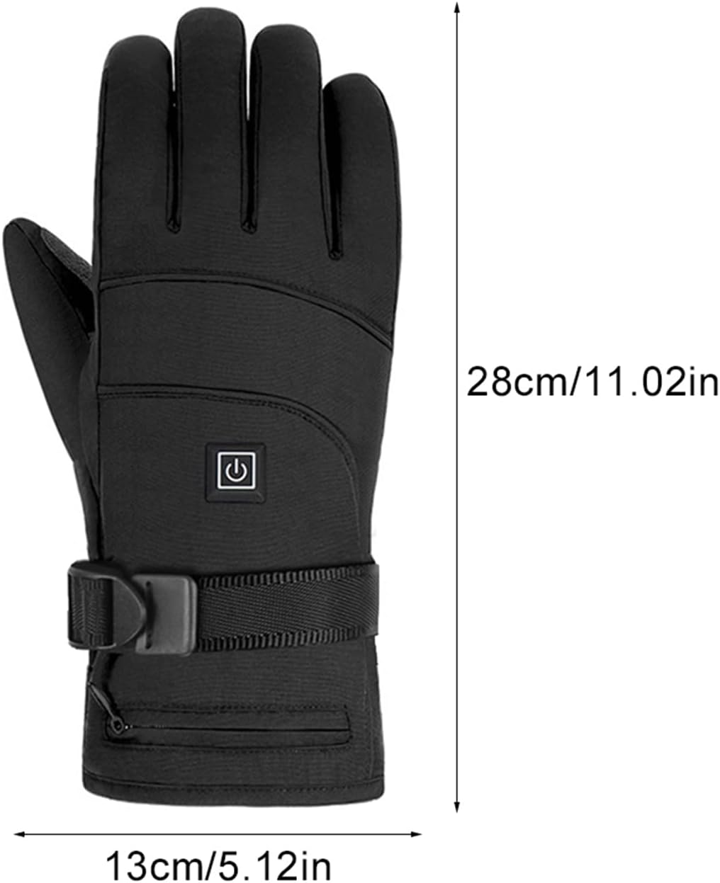 Guantes de Invierno Calefaccionados | Impermeables y Resistentes al Viento | 3 Niveles de Calor | Compatibles con Pantallas Táctiles