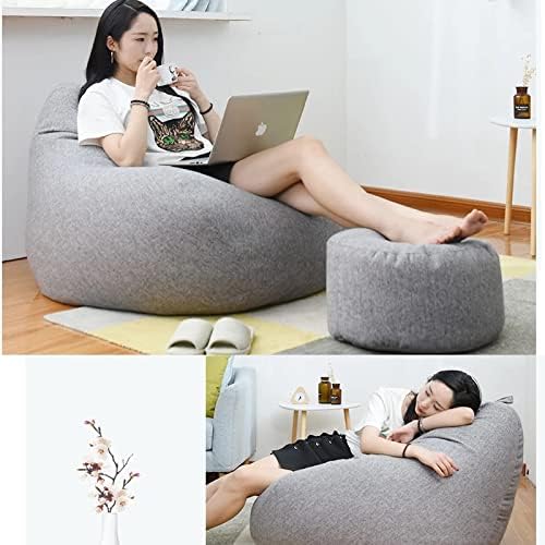 Saco de Frijoles de Lino de Lujo – Asiento Ergonómico y Elegante