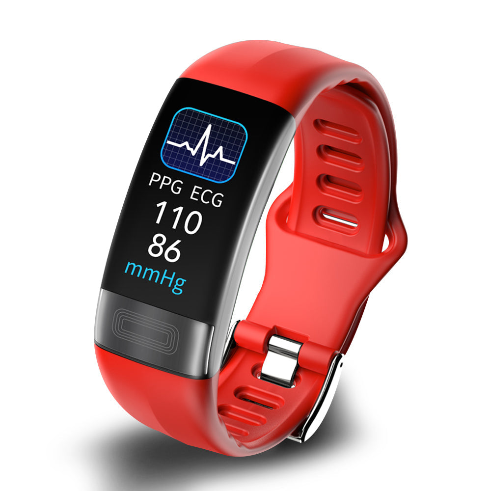 Monitor de Presión Arterial Inteligente Pulsera EKG Frecuencia Cardíaca Oxígeno Rastreador de Sueño Aprobado por la FDA