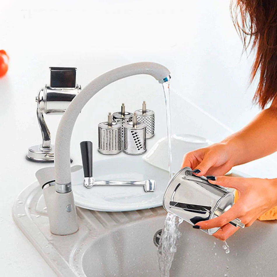 Rallador y Cortador de Alimentos de Cocina Multifuncional