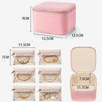 Caja de joyas con 12 compartimentos con cremallera