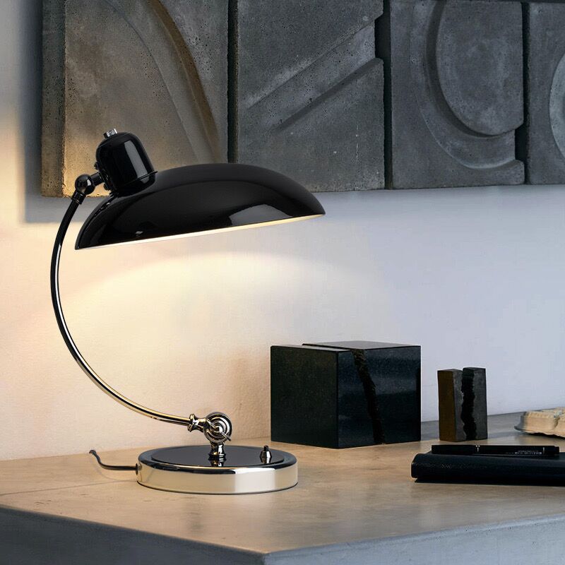 Lámpara de Mesita de Noche Estilo Vintage Bauhaus