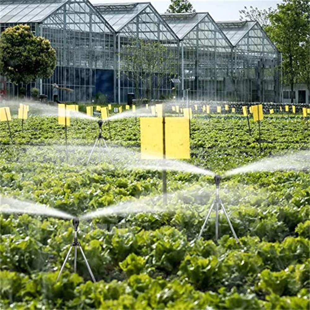 Aspersor de jardín giratorio 360 grados con trípode telescópico