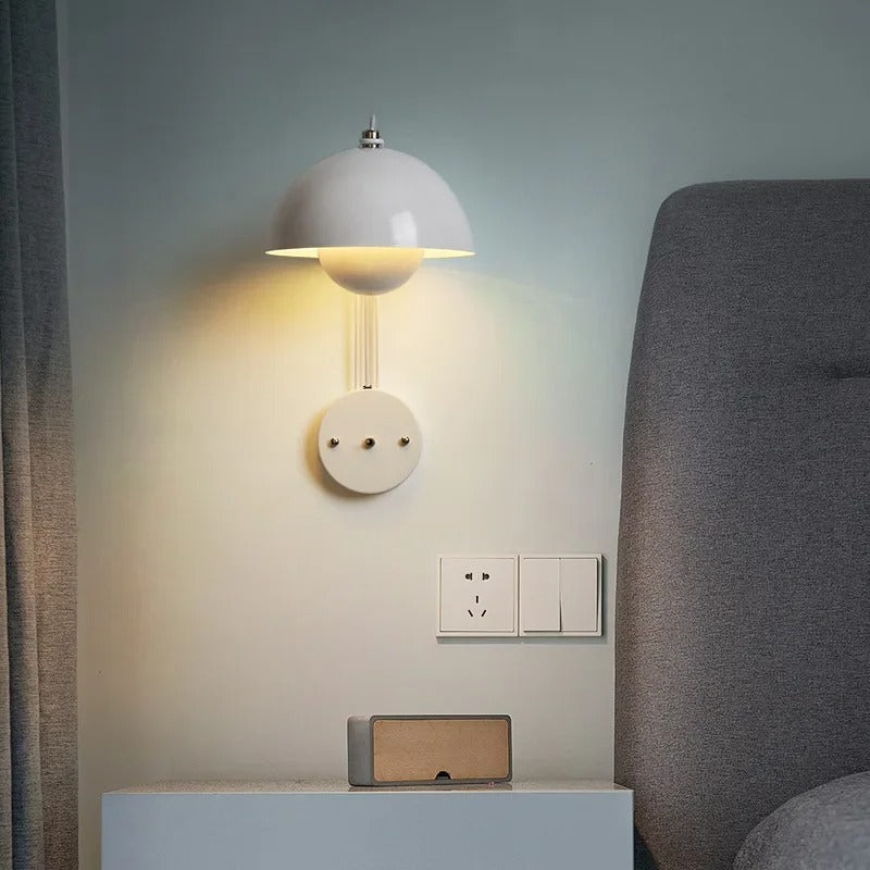MushroomGlow - Lámpara de pared estilosa para una decoración encantadora
