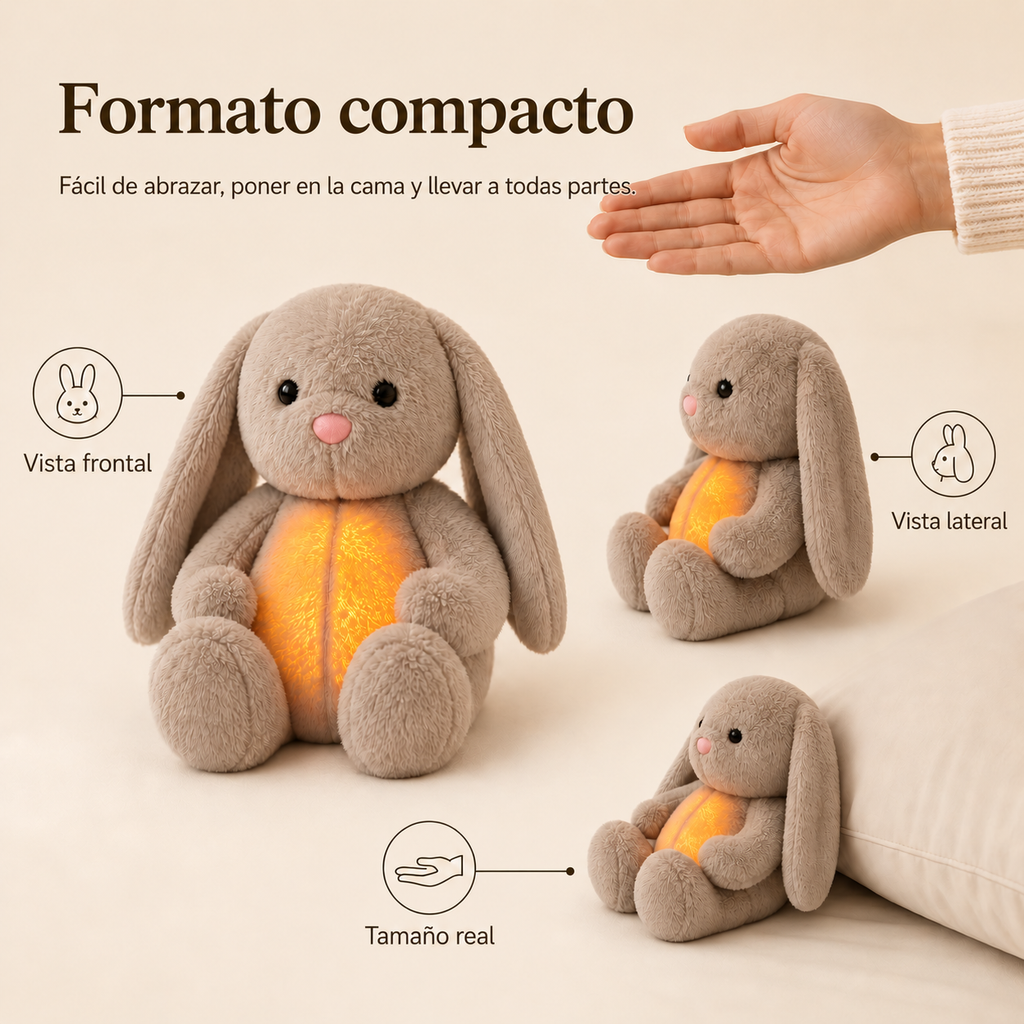 Peluches Relajantes con Respiración y Luz Nocturna - Apaciguador