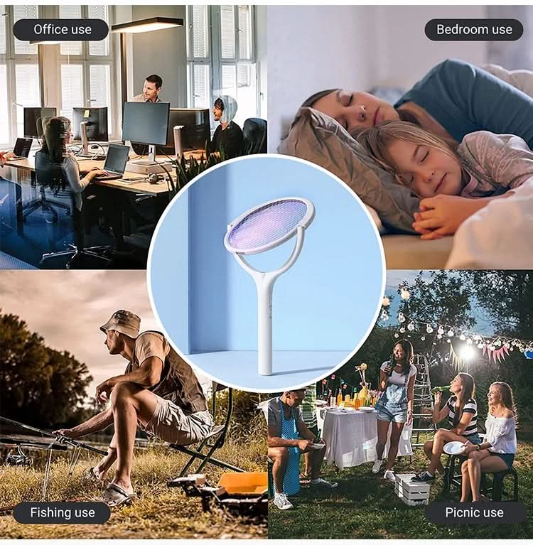 ZapGuard – Raqueta eléctrica para mosquitos 5 en 1 con LED