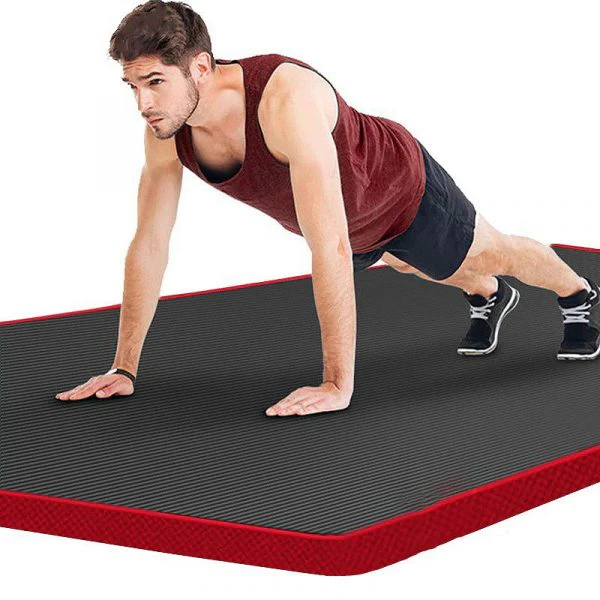 Esterillas de fitness para hombres, esterillas de yoga de alta densidad, esterillas antideslizantes para el gimnasio y para casa