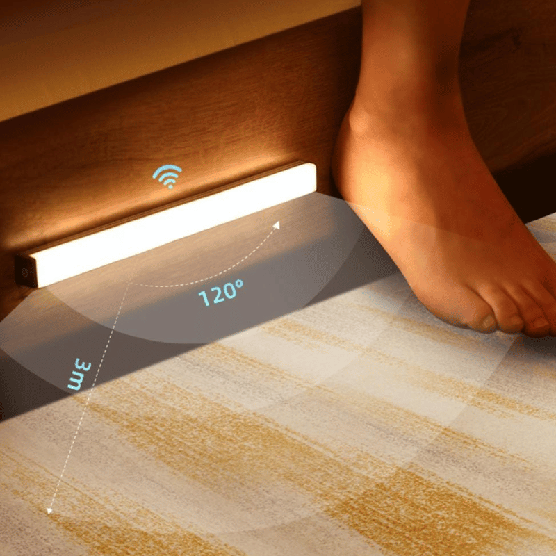 Lámpara LED con sensor de movimiento recargable – Eficiente en energía y alimentada por USB