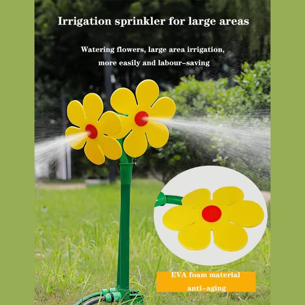 Aspersor de jardín decorativo en forma de flor