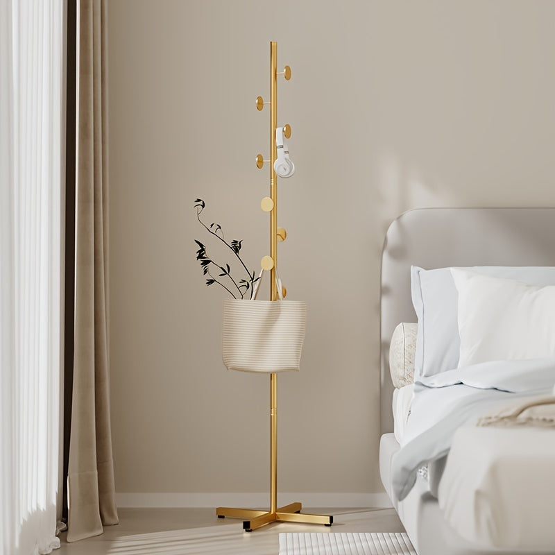 Perchero Elegante Dorado – Moderno y Práctico para Cualquier Espacio