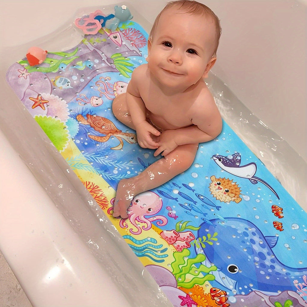 Alfombra de baño antideslizante extra larga – Lavable a máquina con ventosas