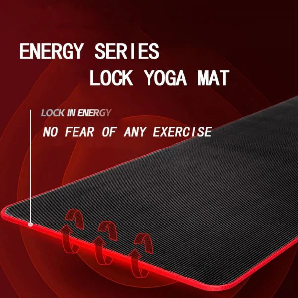 Esterillas de fitness para hombres, esterillas de yoga de alta densidad, esterillas antideslizantes para el gimnasio y para casa