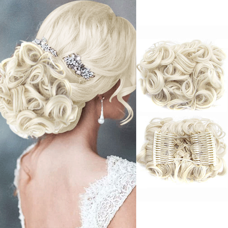 GlamBun™ – Moño desordenado con rizos | 1+1 GRATIS