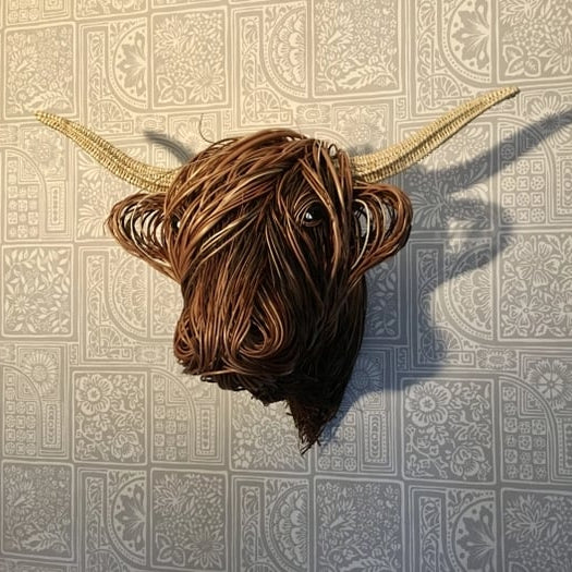 Escultura de Pared de Vaca – Bowie