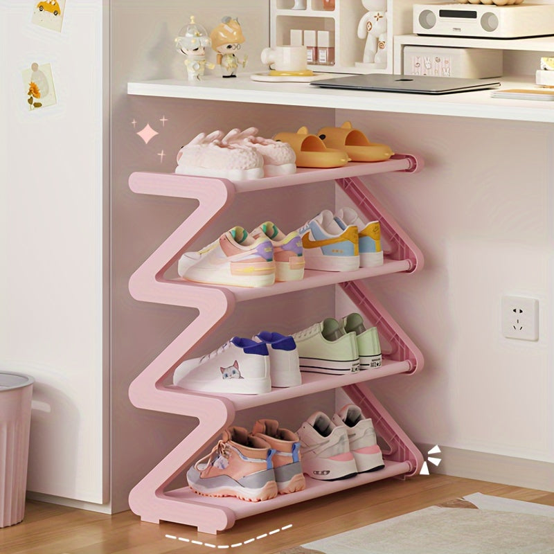 ZigZag ShoeRack - Organizador de Zapatos Elegante y Ahorra Espacio