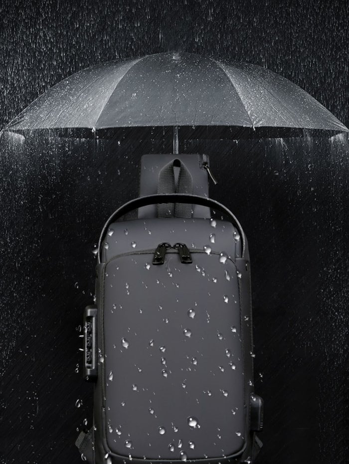 Kalsten | Bolso Cruzado Antirrobo | Landy Carry Without Worry | Oxford Impermeable | Puerto de Carga USB | Mochila Unisex para Viajes