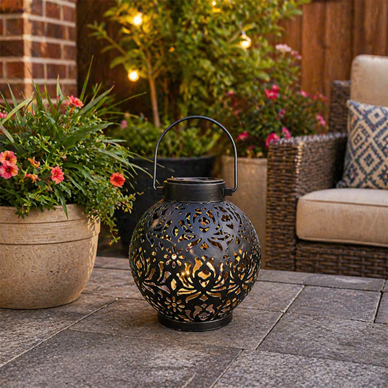 Lámpara Solar Elegante - Lámparas Solares Colgantes para Decoración de Jardín o Patio