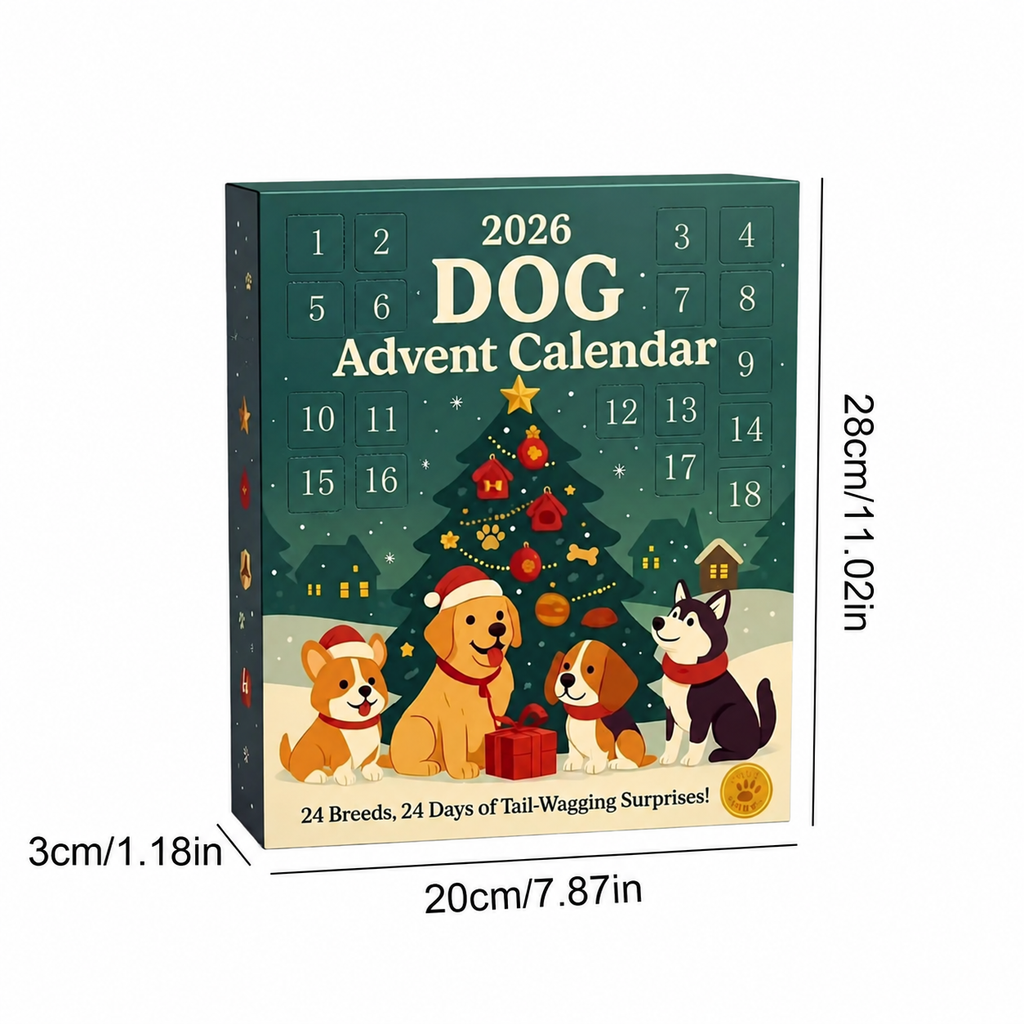 DOGMAS – Calendario de Adviento para perros con 24 juguetes festivos