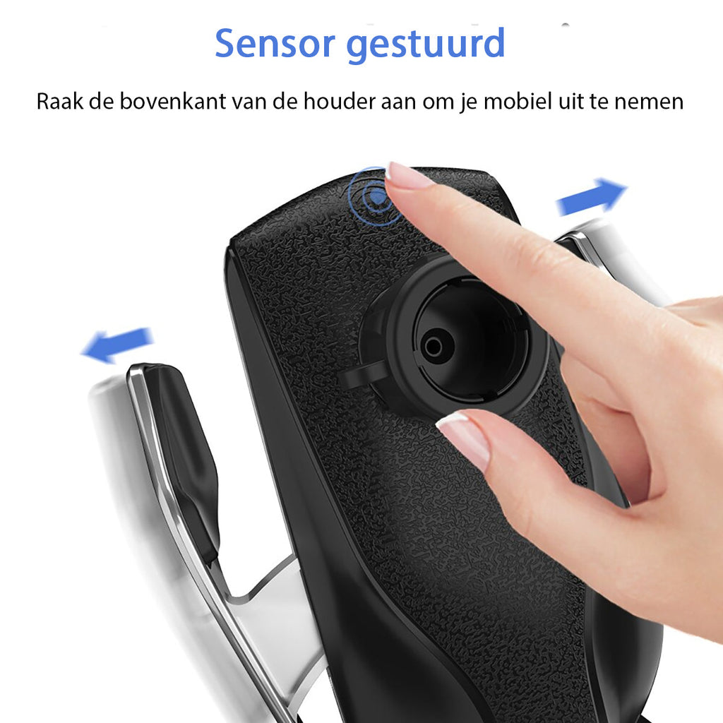 PREMIUM - Soporte para teléfono automático con carga inalámbrica