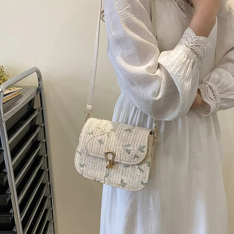 Ophelia – Bolso de hombro de gran capacidad con estampado de flores