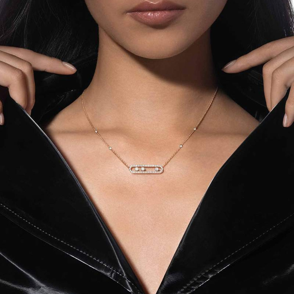 Harper - Collar delicado con tres acentos redondos colgantes