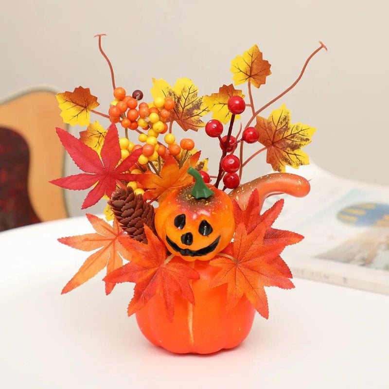 GhostlyGourd - Adorno Decorativo de Halloween con Diseño Inspirado en Calabaza