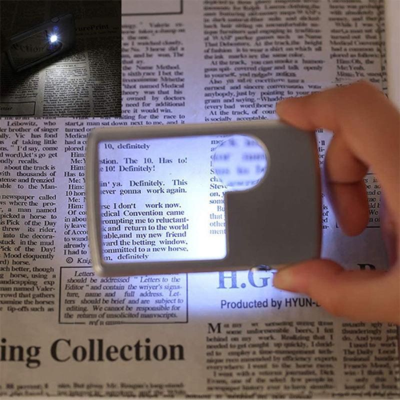GlowLens - Lupa con luz LED y diseño portátil