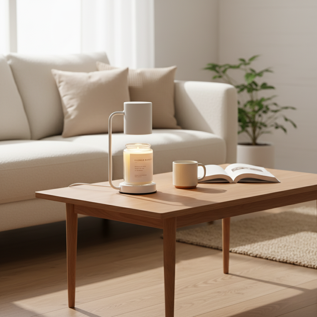 Lámpara Calentadora de Velas Elegante - Luz Calentadora de Velas Eléctrica de Doble Uso para una Atmósfera Acogedora