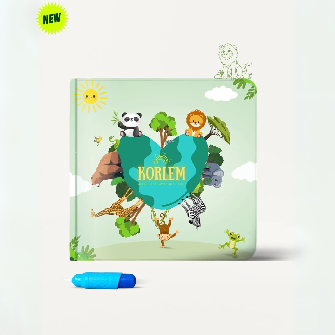 Libro de colorear mágico con agua