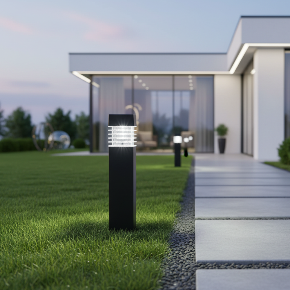 Luces de Sendero Solares Modernas | Diseño Ecológico LED Resistente a la Intemperie para Jardín o Patio